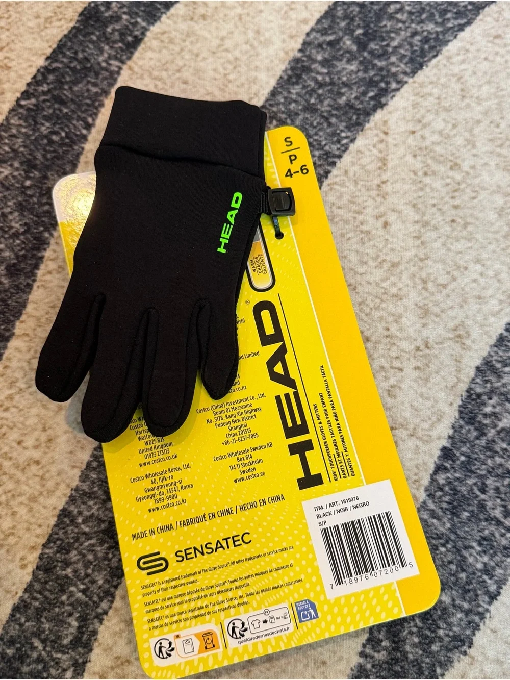 HEAD brand kids' touchscreen gloves NWT small 4-6